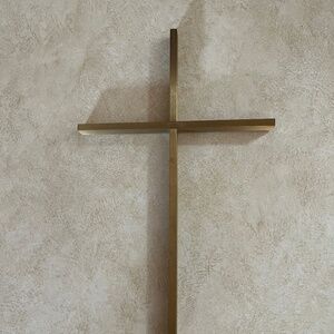 Solid Brass Cross Wall Hanging Decor Decoration Christianity Religious Simple